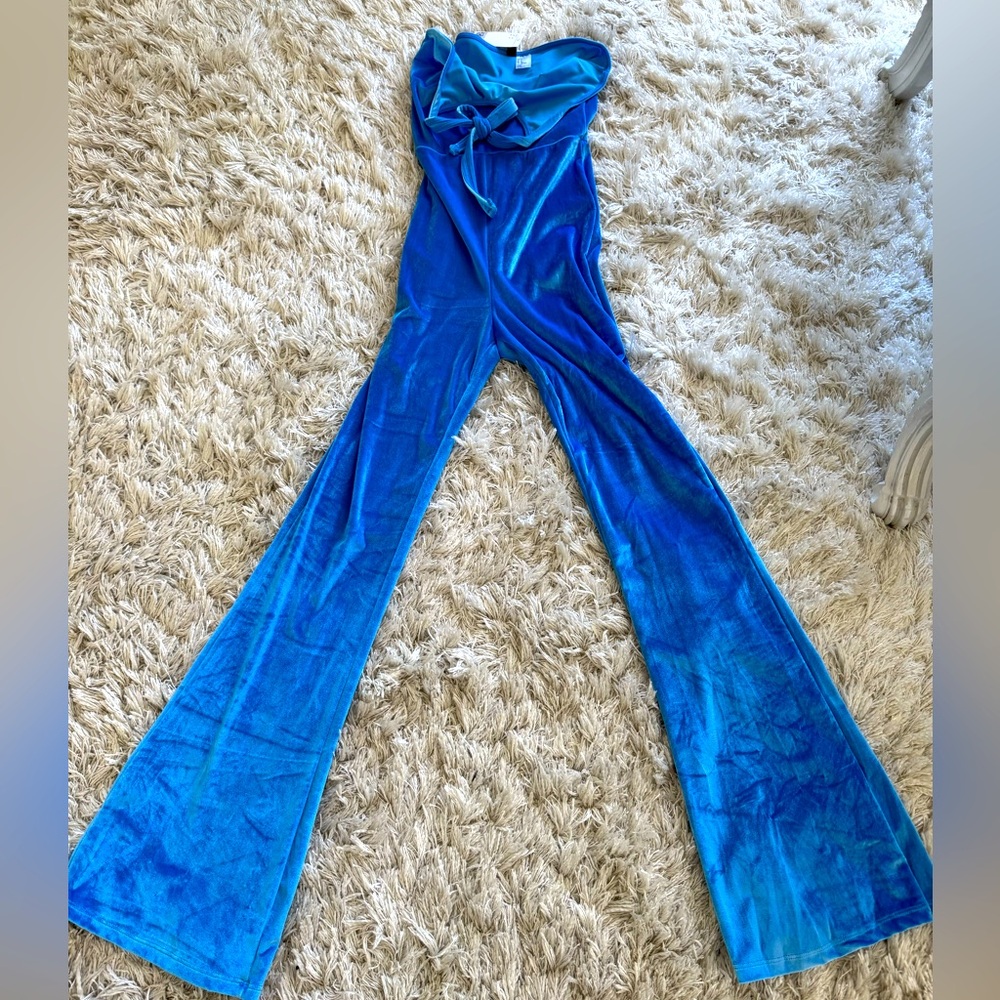Blue Velvet Jumpsuit